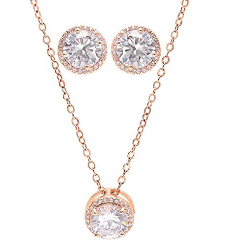 Bridesmaid Accessories. A matching necklace and earring set